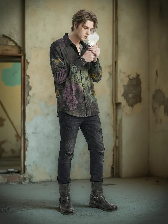 Harajuku Butterfly Print Shirt