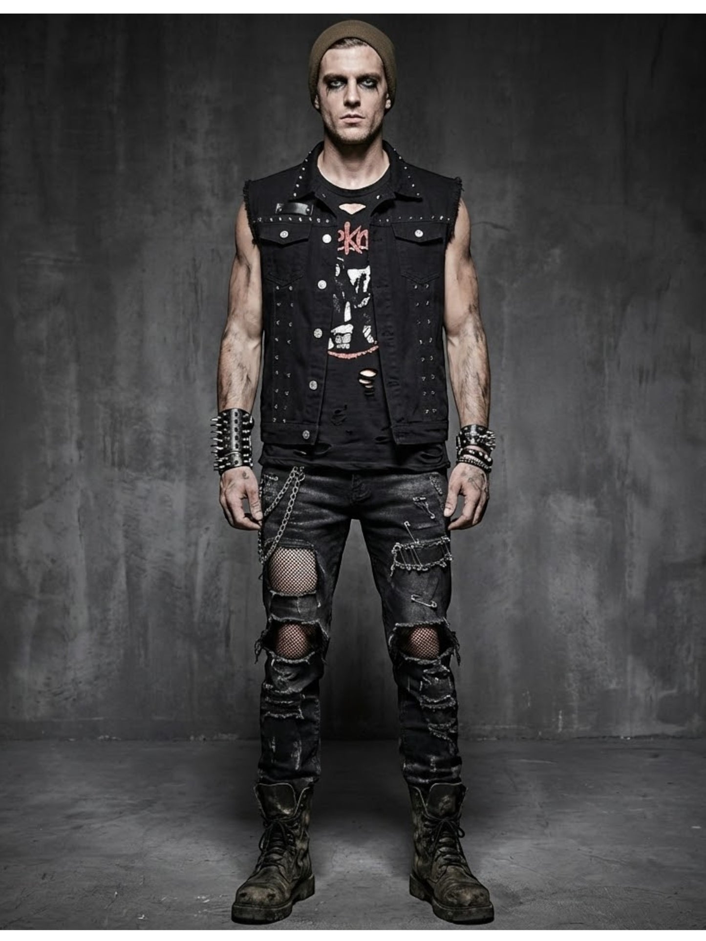 Men’s Sleeveless Denim Vest