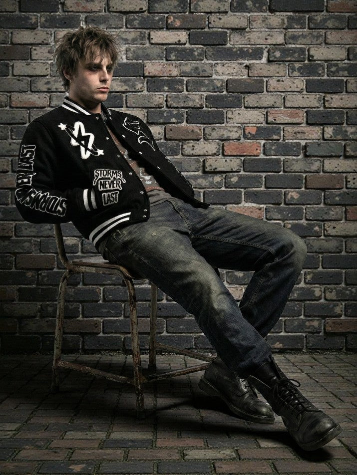 Alphabet Patchwork Street Jacket