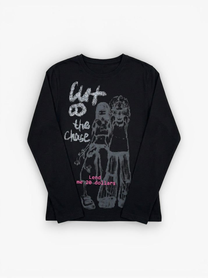 Anime Print Long Sleeve Tee