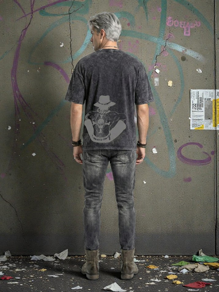 Anime Washed Oversized Tee