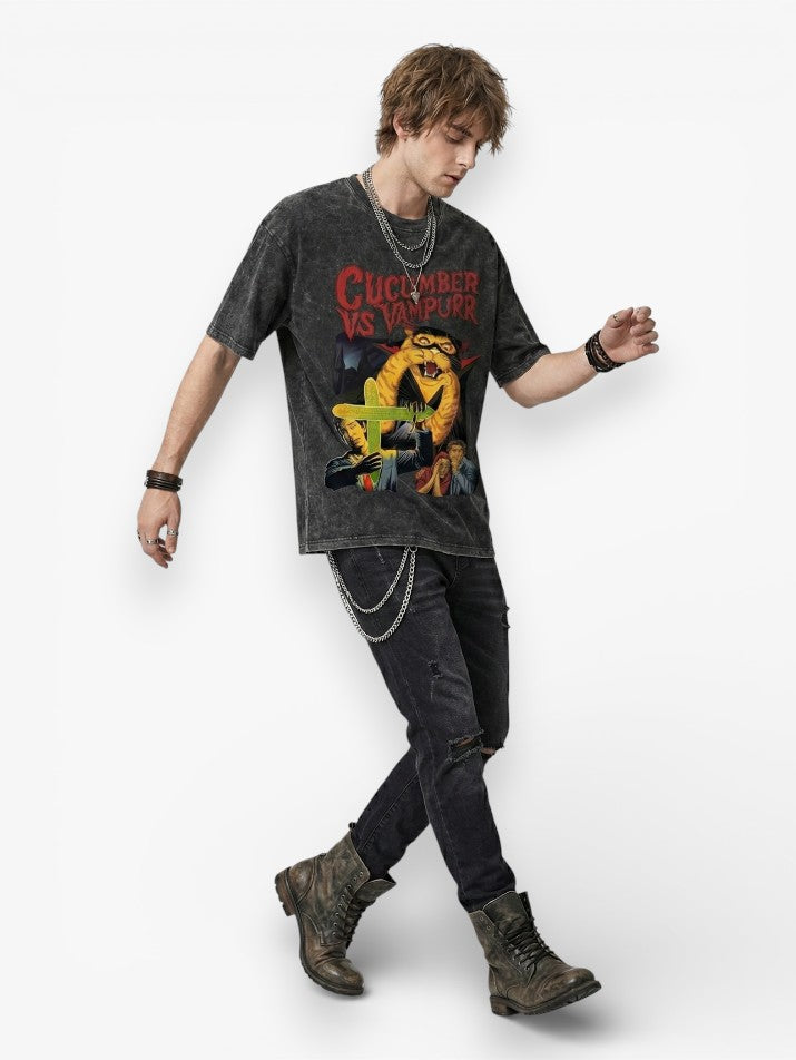 Washed Vampire Graphic Tee