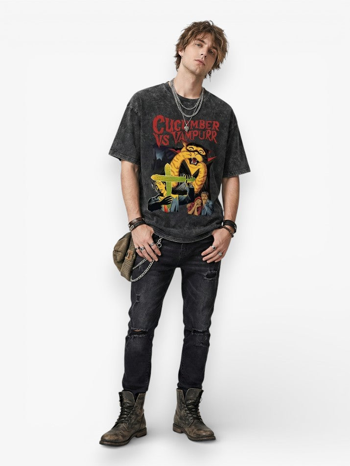 Washed Vampire Graphic Tee