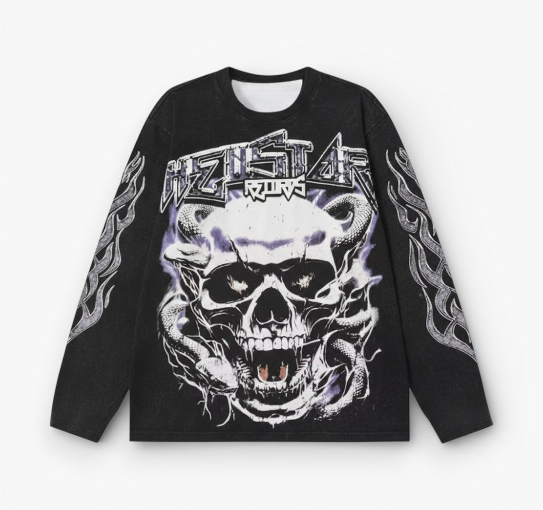 Motorcycle Print Sport Tee