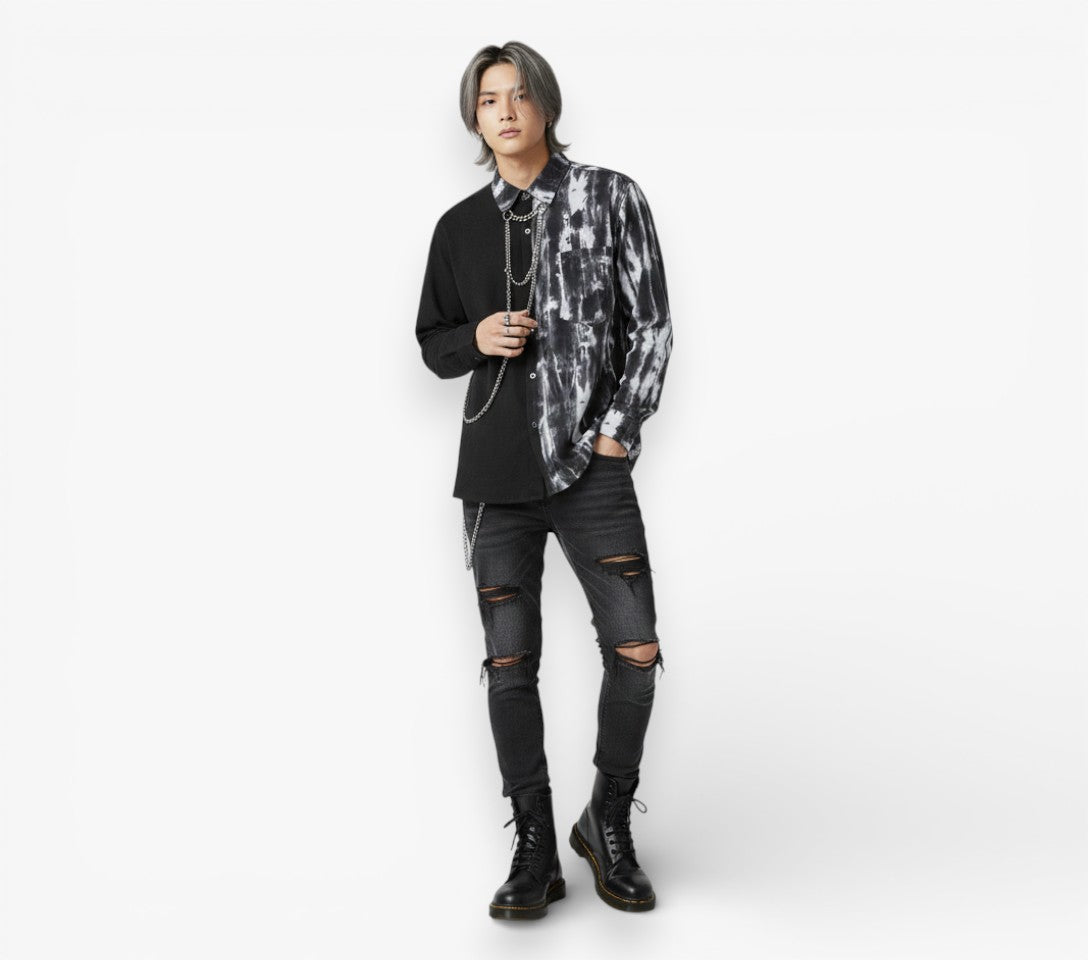 Tie-Dye Chain Shirt