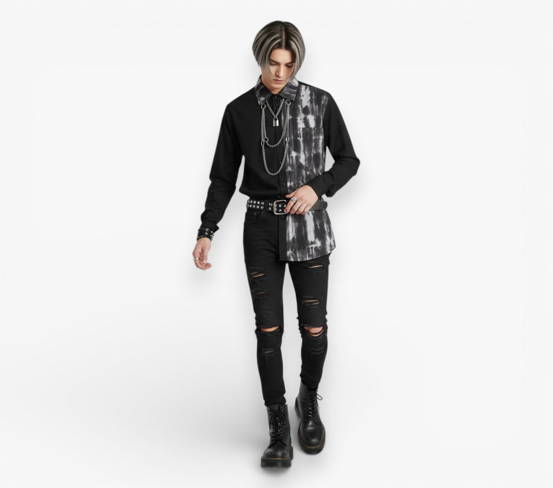 Tie-Dye Chain Shirt
