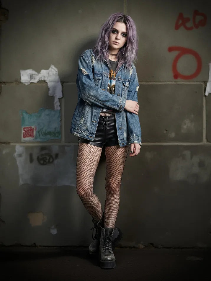 Leather Strap Shorts