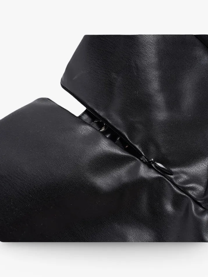 Leather Strap Shorts