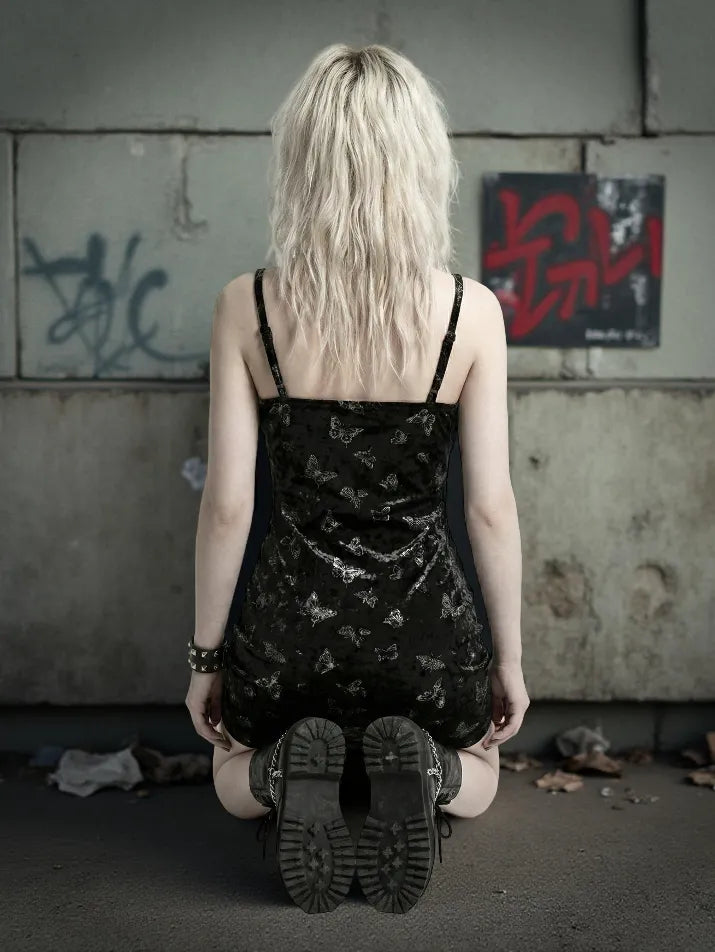 Backless Strap Mini Dress