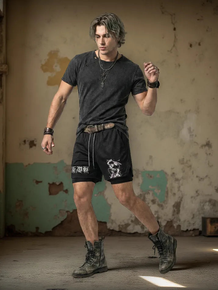 Anime Performance Mesh Shorts