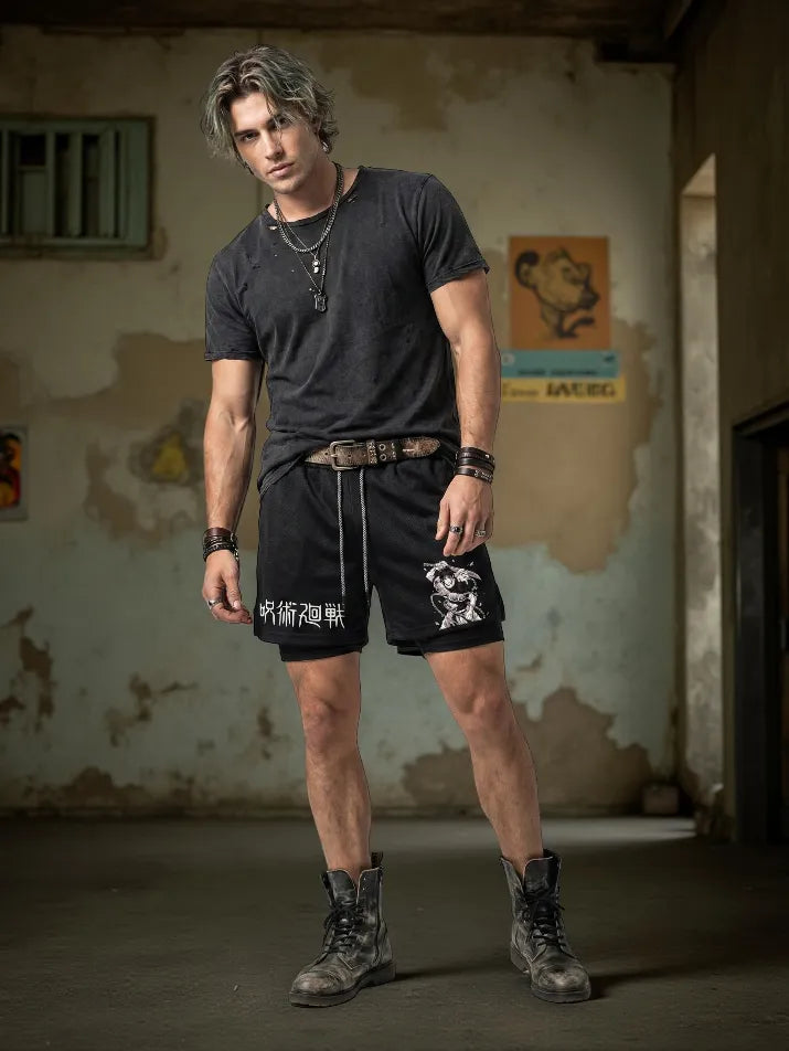 Anime Performance Mesh Shorts