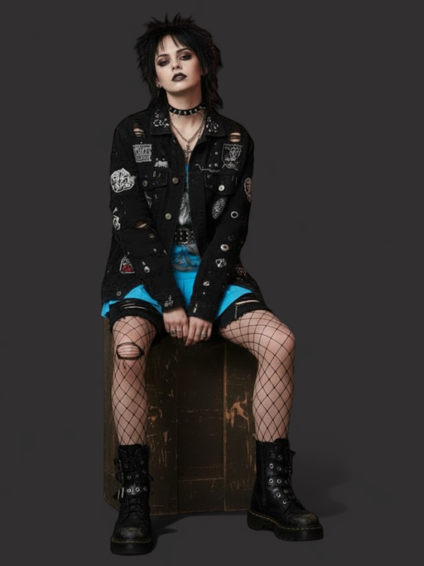 Aesthetic Y2K Graphic Pleated Mini Dress