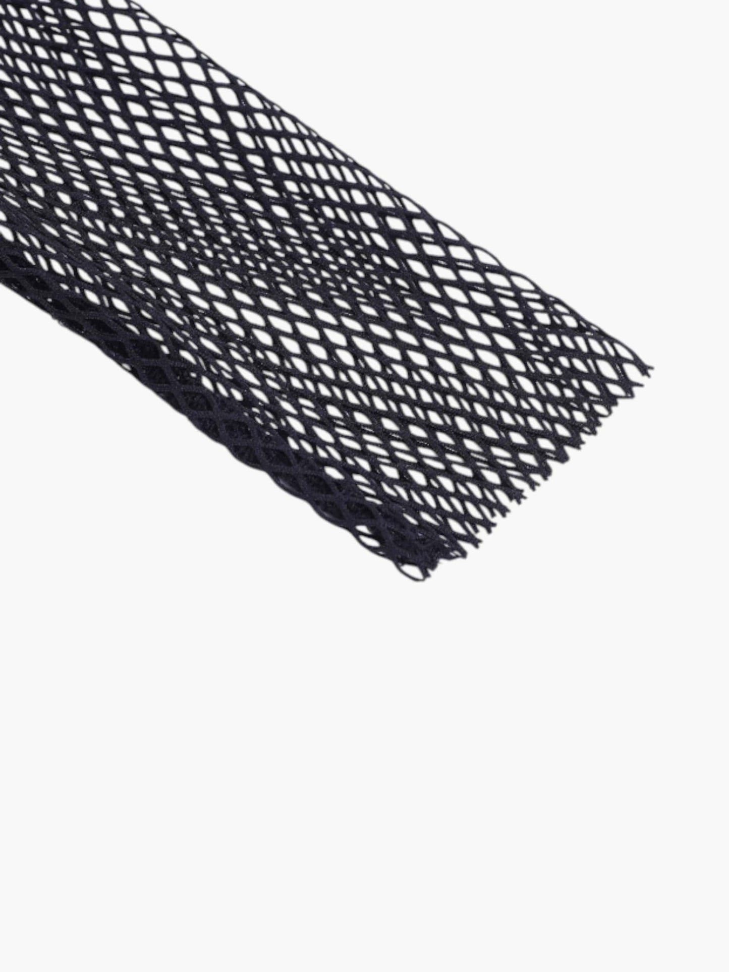 Gothic Hollow-Out Fishnet Patchwork Grunge Top
