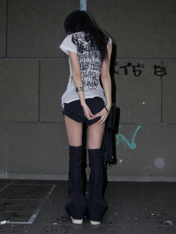Letter Sheer Tee