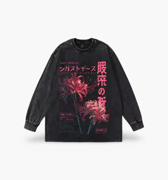 Washed Spider Lily Sleeve