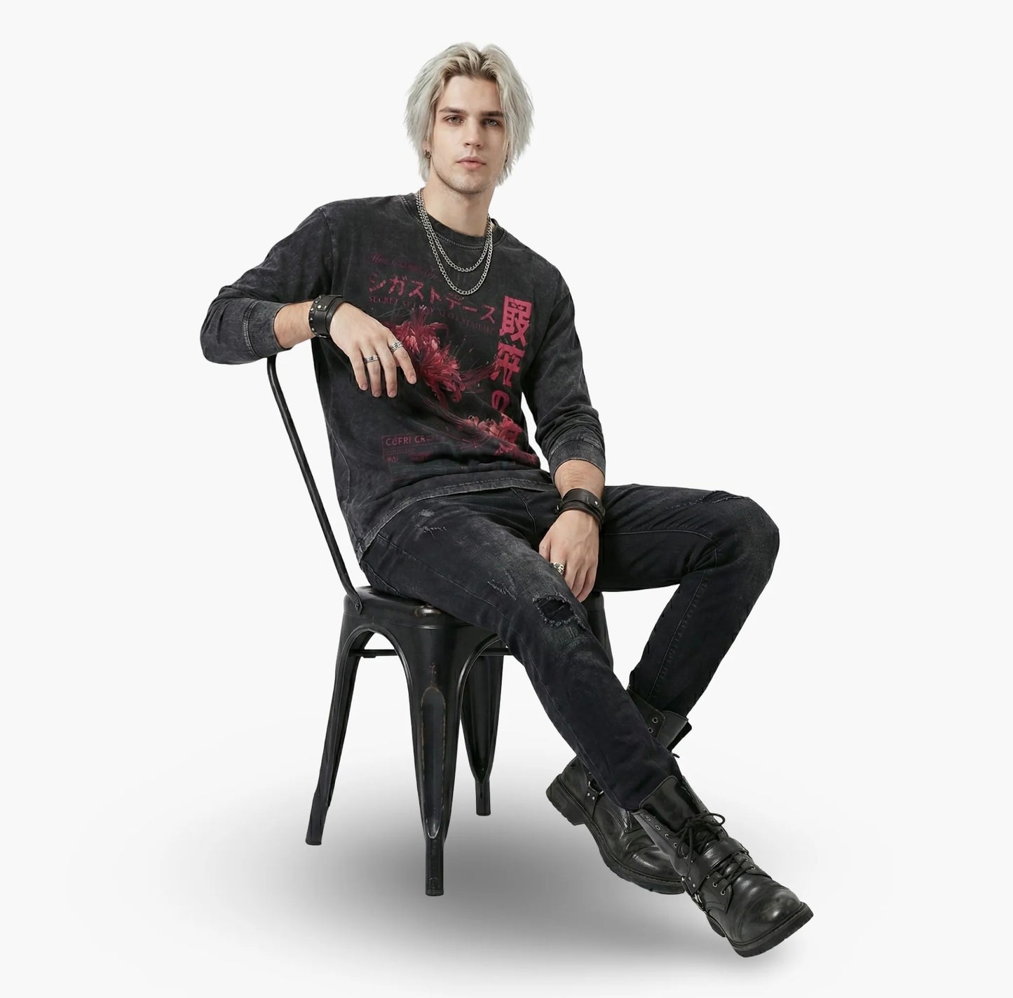 Washed Spider Lily Sleeve