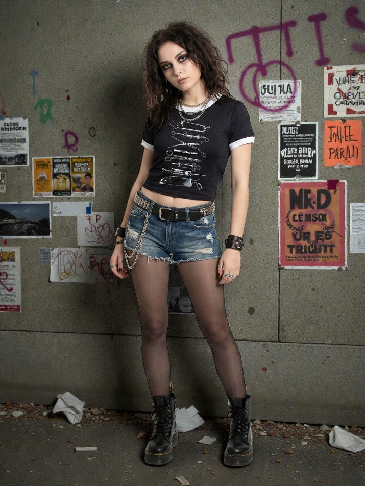 Punk Graphic Baby Tee