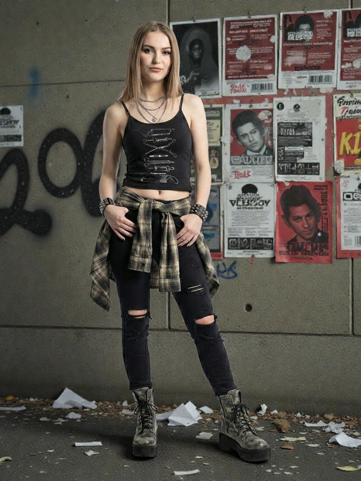 Punk Graphic Baby Top