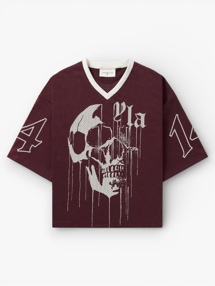 Oversized Mesh Print Tee