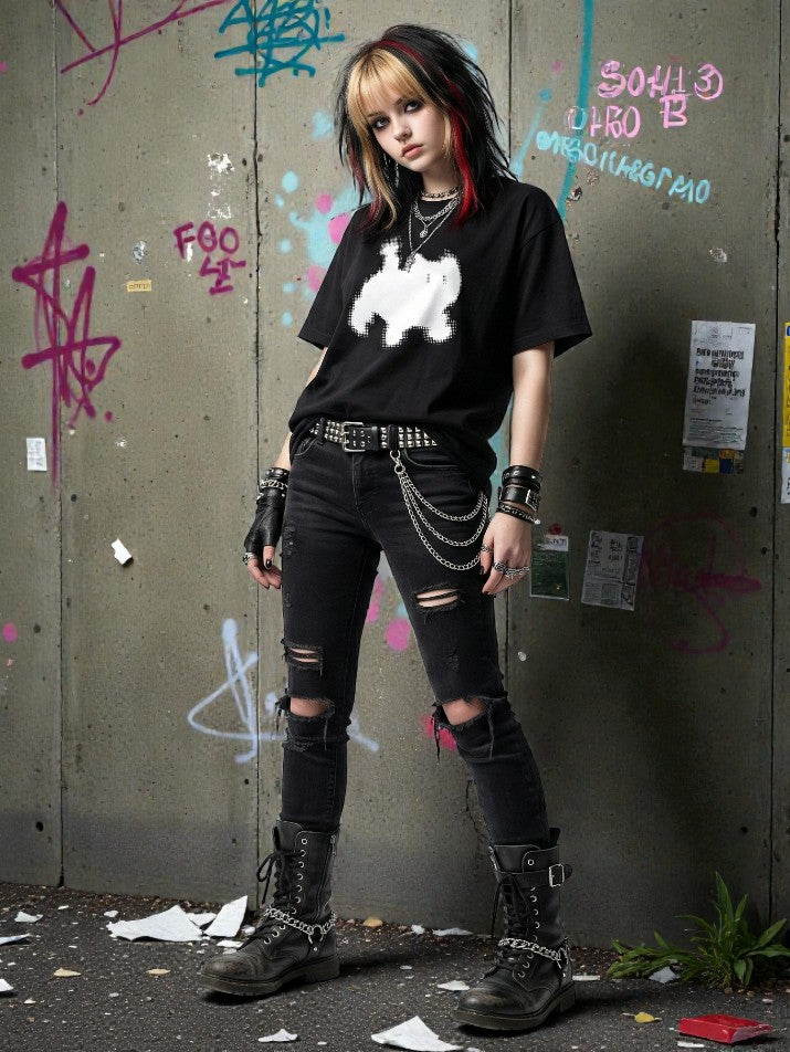 Pixel Cat Graphic Tee