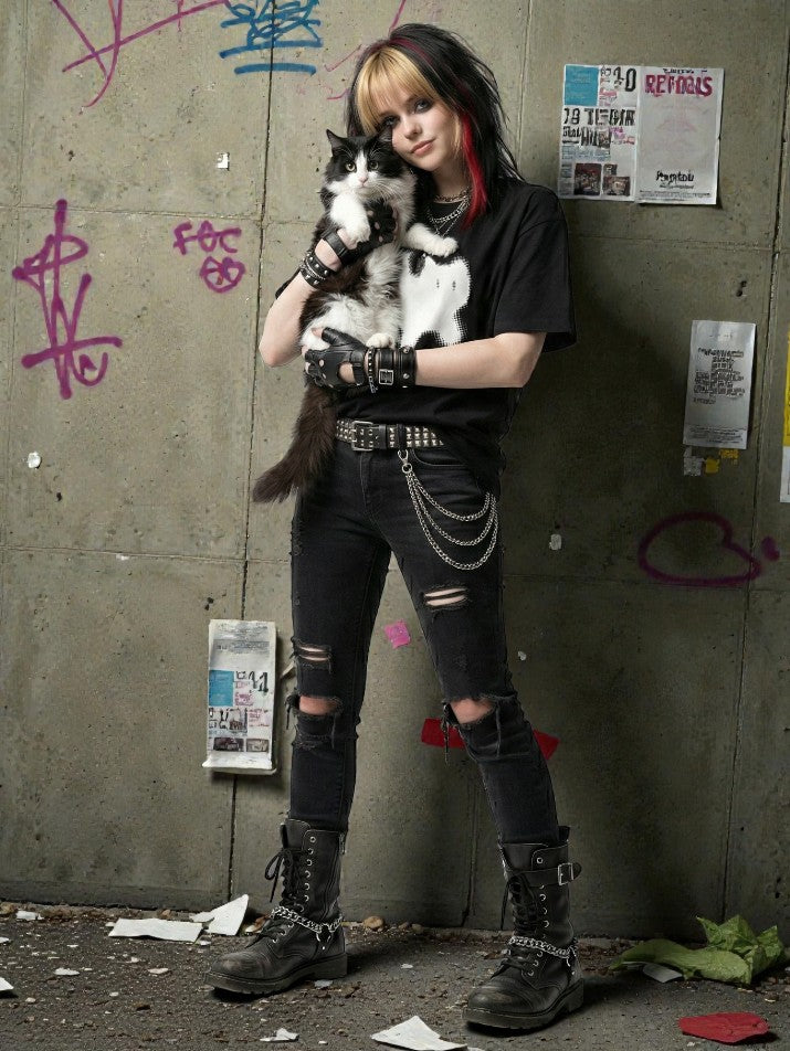 Pixel Cat Graphic Tee