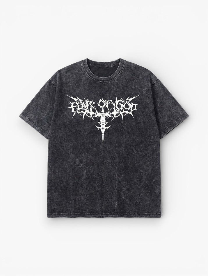 Oversized Acid Wash Tee