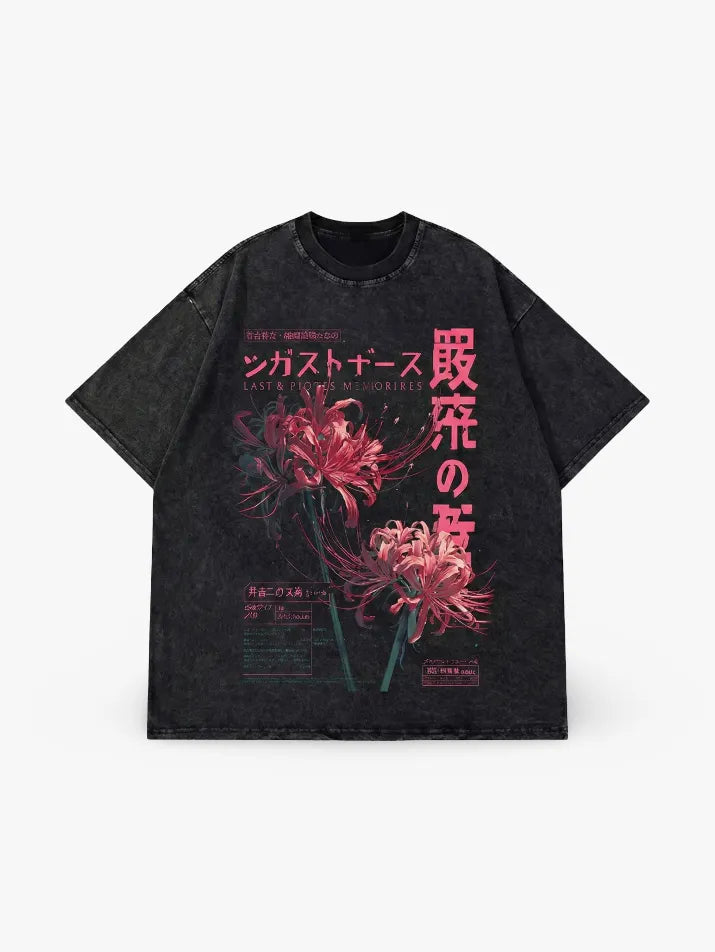 Washed Spider Lily Tee