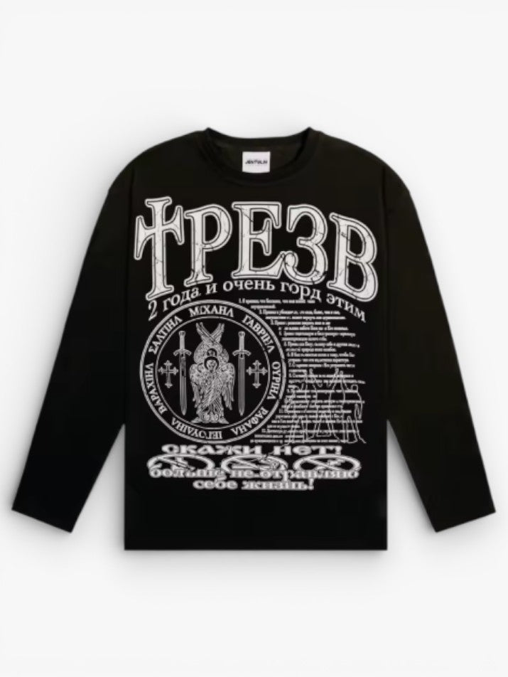 Sober Graphic Long Sleeve Tee