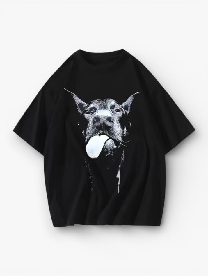 Dog Graphic Washed Tee