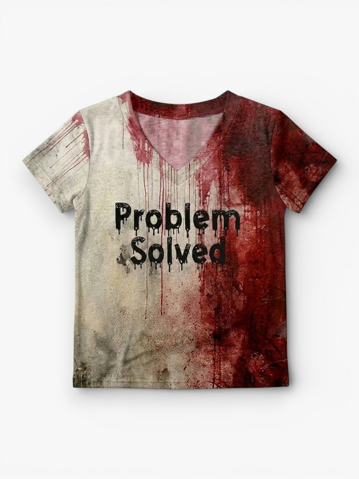 Bloody Slogan Graphic Tee