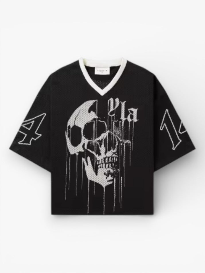 Mesh Oversized Graphic Tee