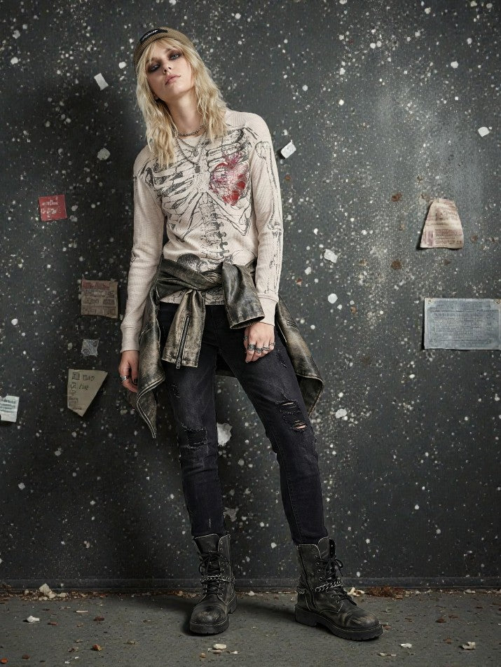 Gothic Skeleton Grunge Tee