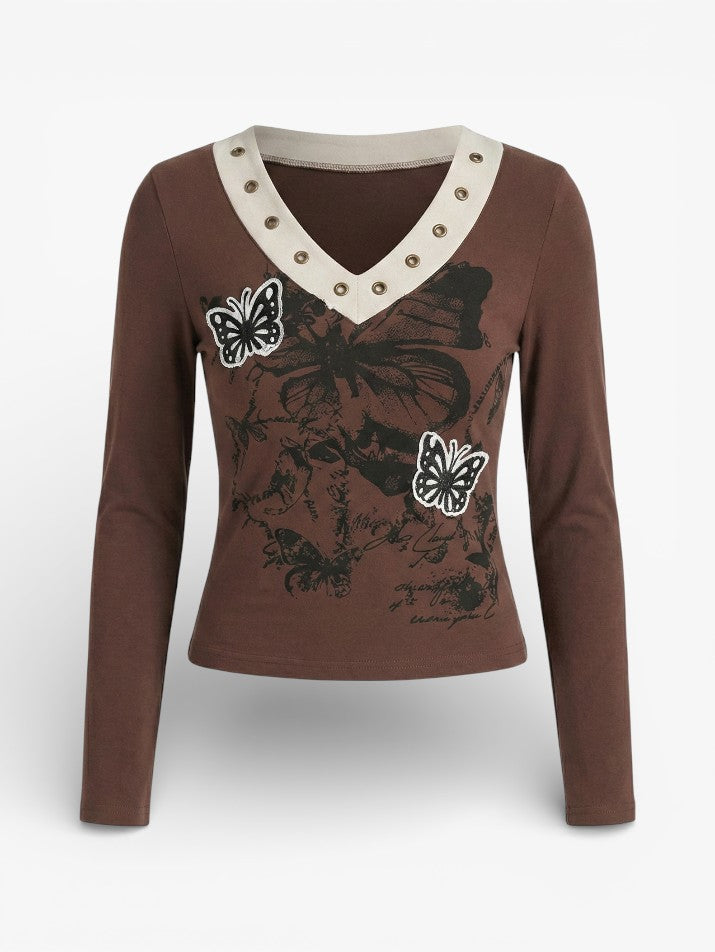 Butterfly High Street Long Sleeve Top