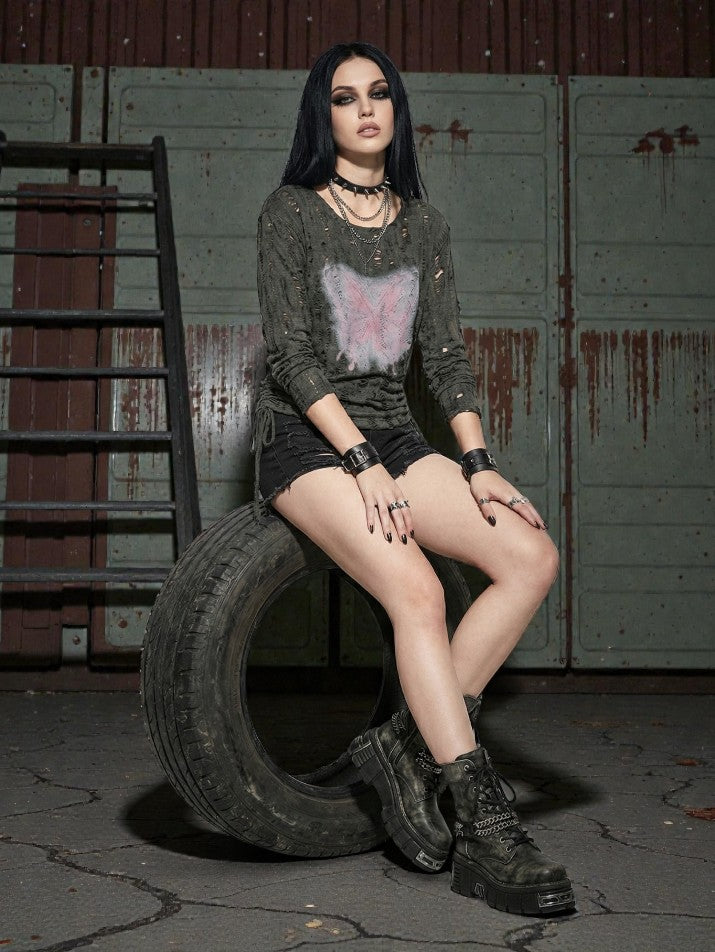 Butterfly Long Sleeve Top