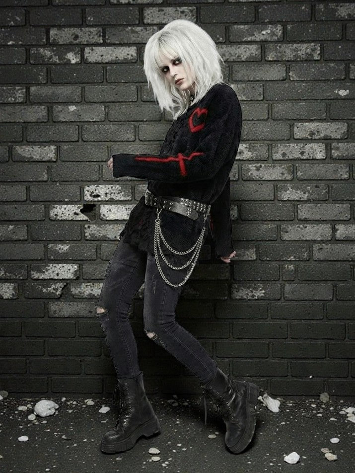 Gothic Cross Knit Cardigan