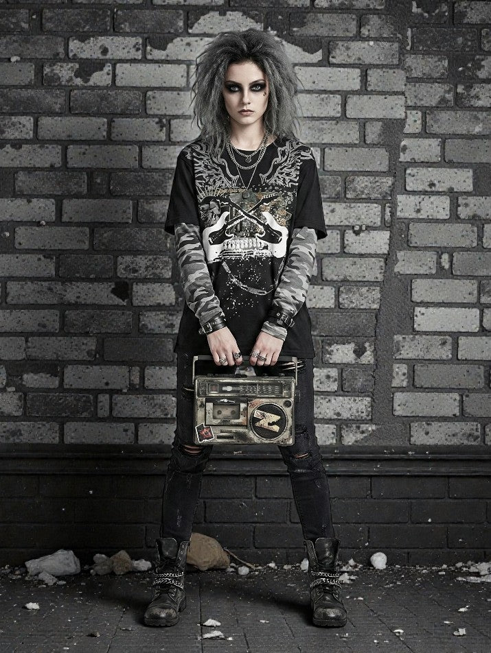 Patchwork Graphic Tee