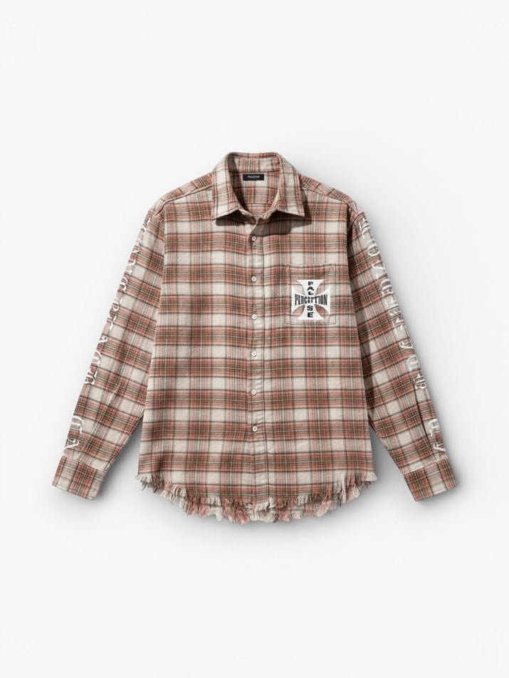 Vintage Crackle Plaid Shirt