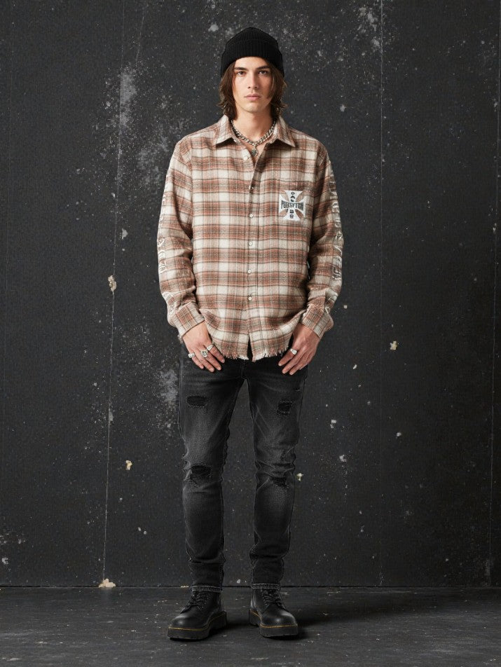 Vintage Crackle Plaid Shirt