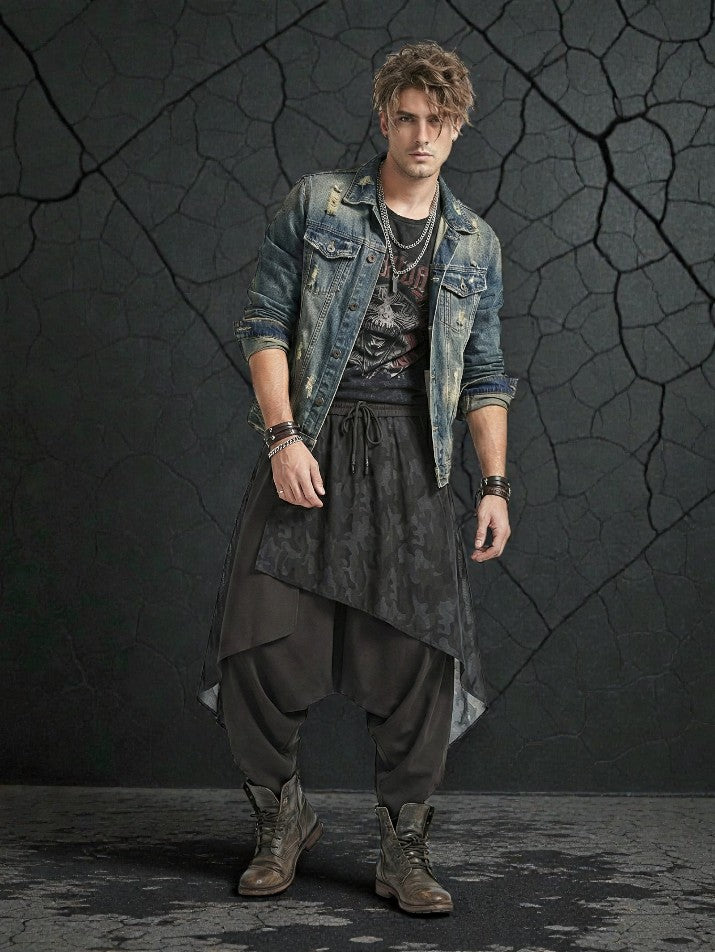 Oversized Wide-Leg Culotte Pants