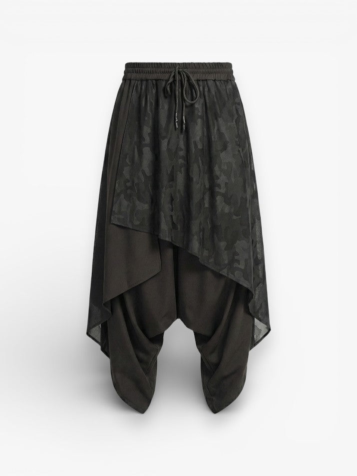 Oversized Wide-Leg Culotte Pants