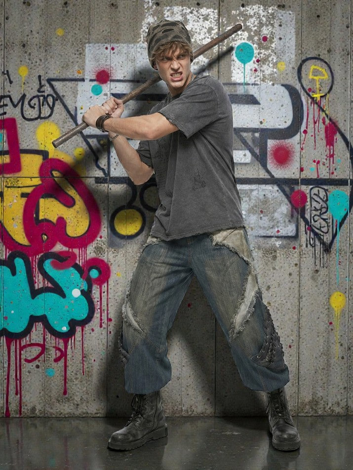 Distressed Patchwork Jeans