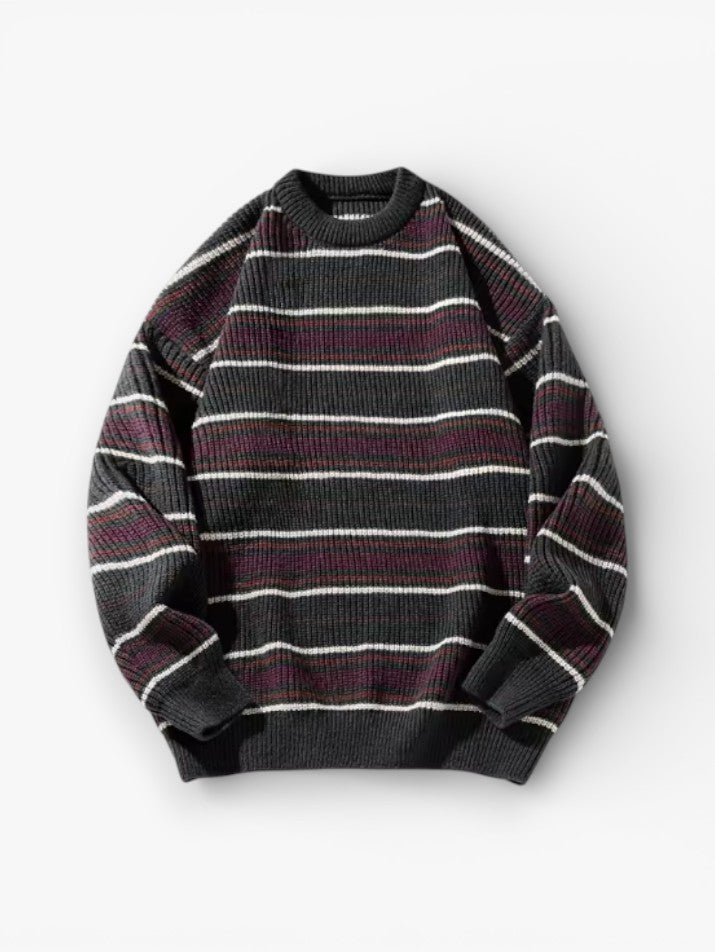 Vintage Striped Knit Pullover