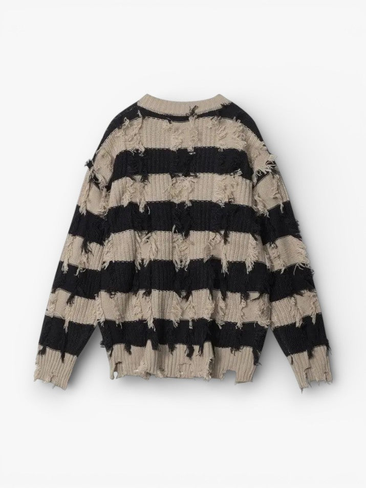 Fringe Ripped Oversized Sweater