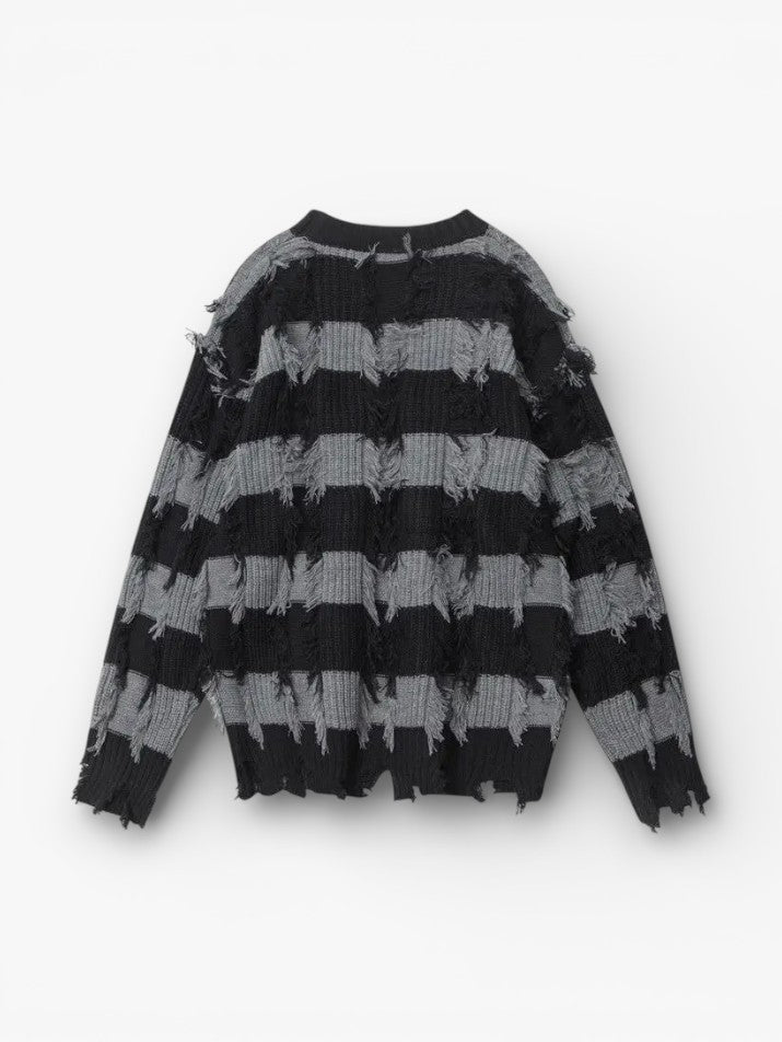 Fringe Ripped Oversized Sweater