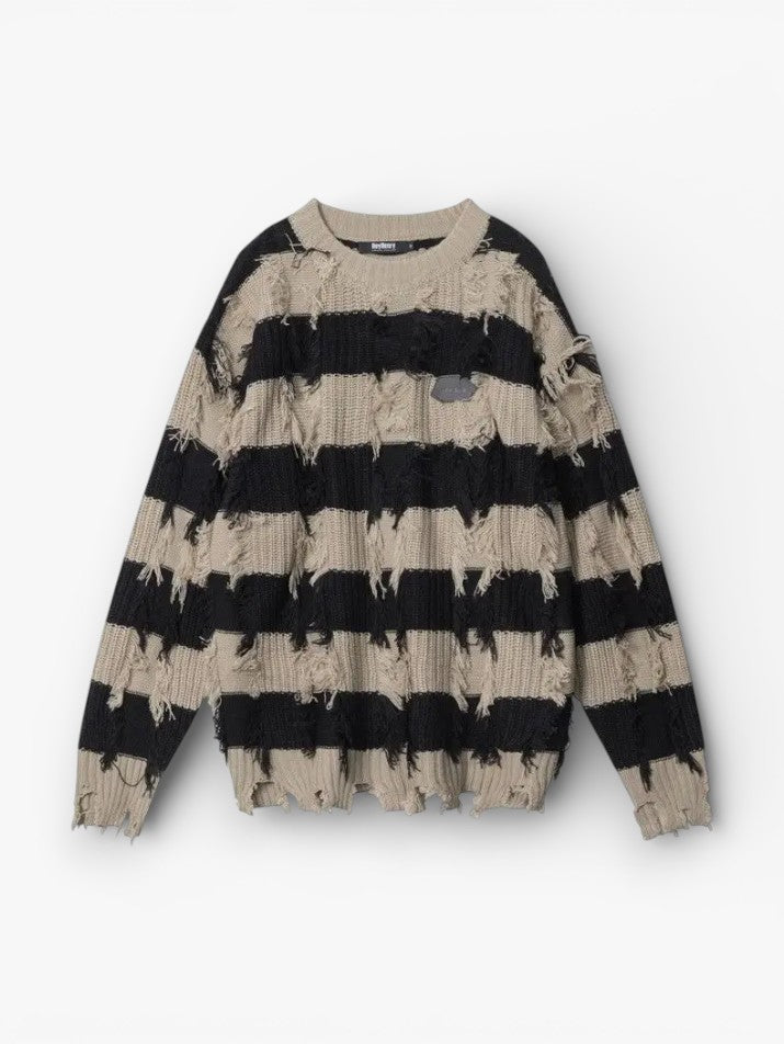 Fringe Ripped Oversized Sweater