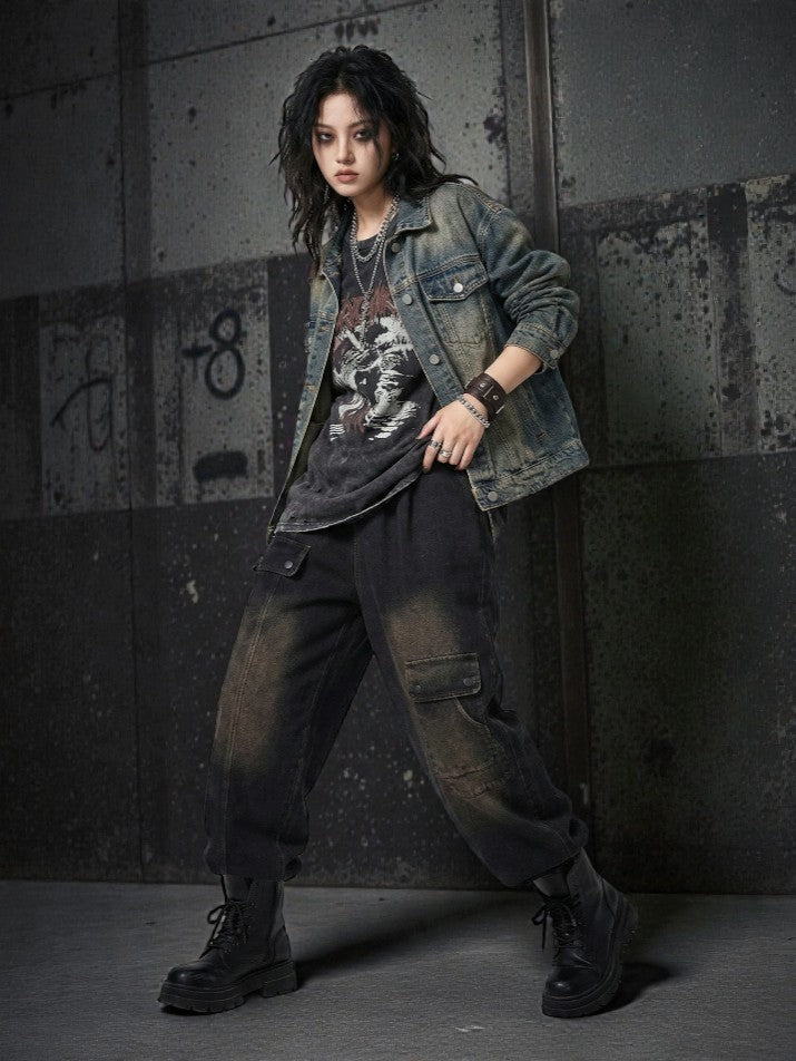 Vintage Straight Denim Pants