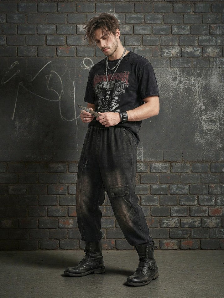 Vintage Straight Denim Pants