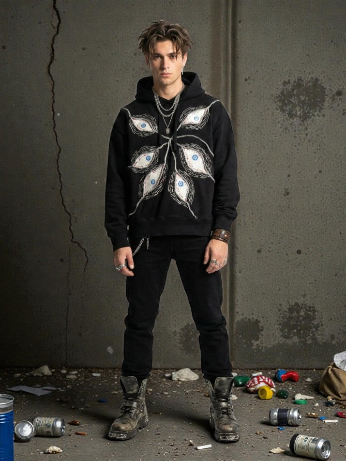 Eye Patchwork Hoodie