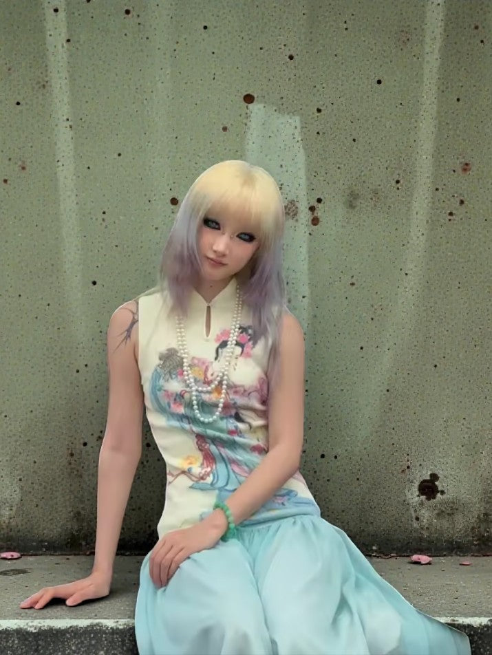 Fairycore Ribbed Tank Top