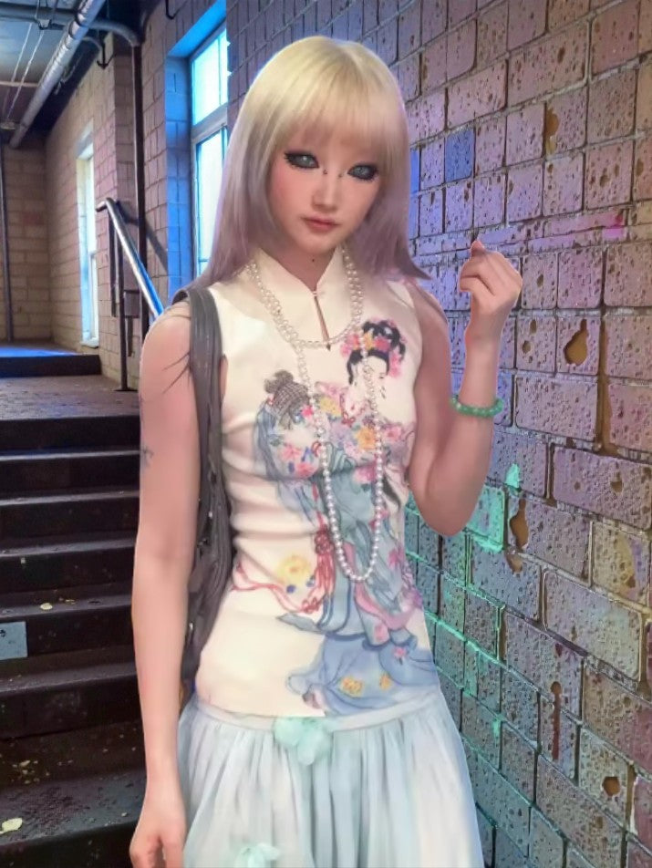 Fairycore Ribbed Tank Top